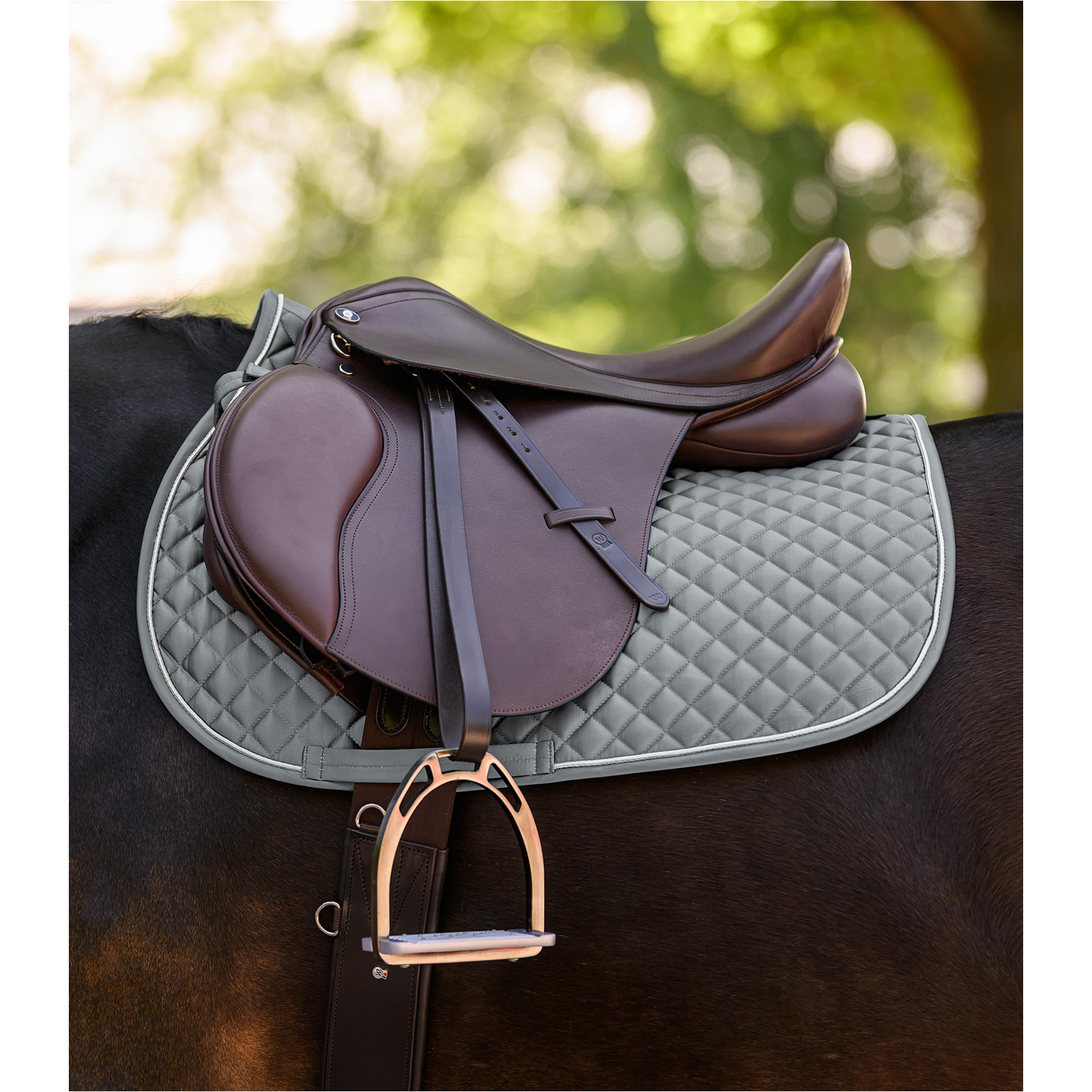 Schabracke FELIX GLAM chromgrau