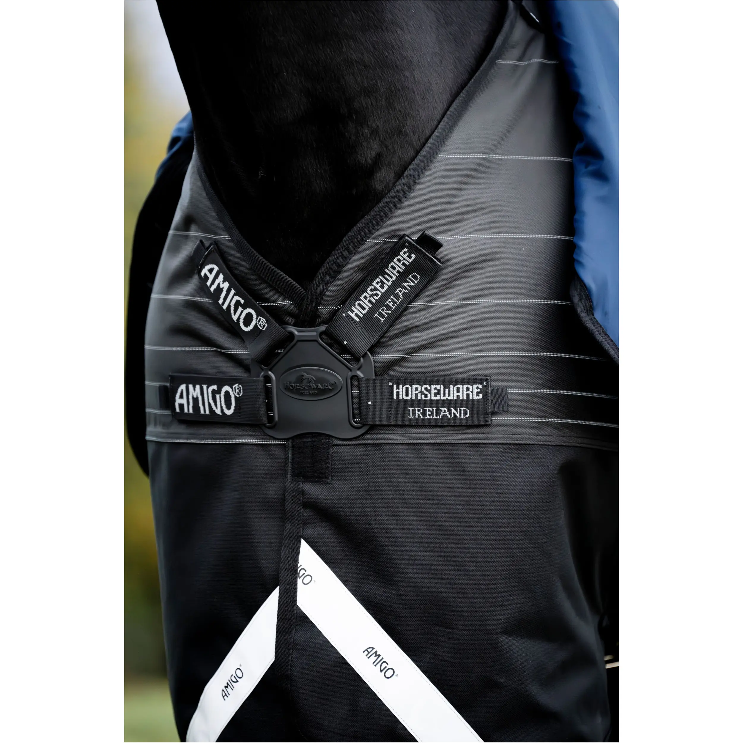 Outdoordecke Halsteil (abnehmbar) 50g Füllung 1200D AMIGO FieldSafe Reflectech Plus black/reflective