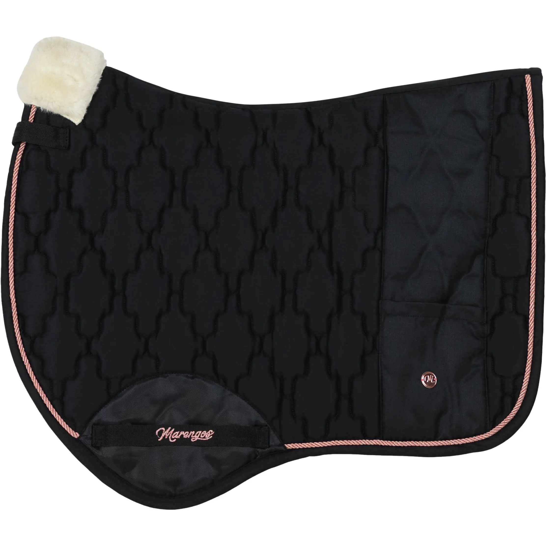 Schabracke mit Tasche MODERN ROSÉ schwarz