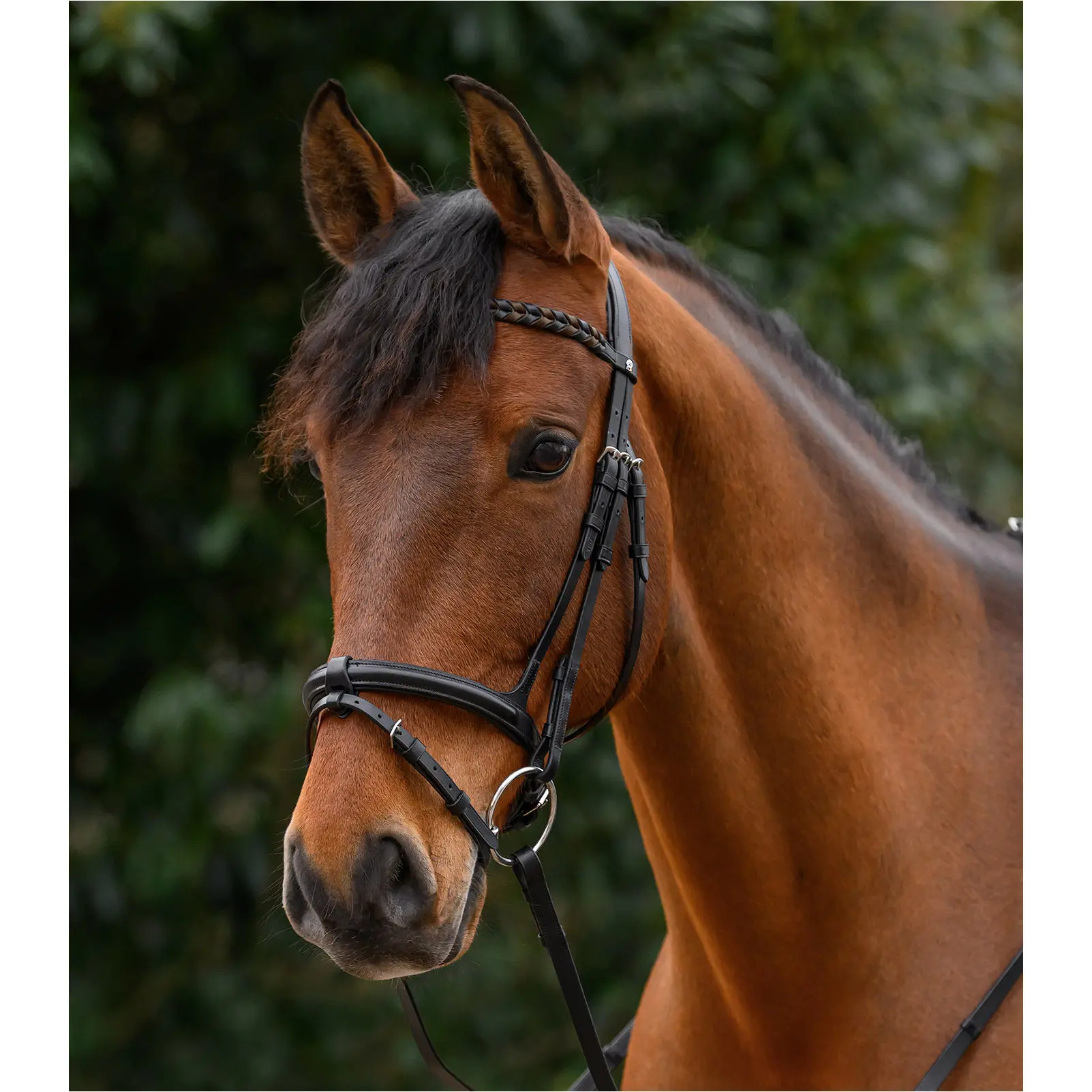 Stirnband BRAIDED X-Line schwarz
