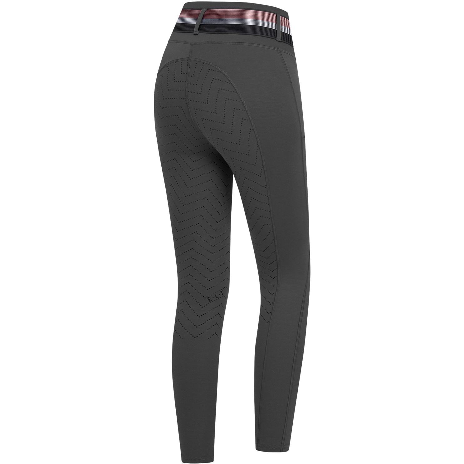 Damen Reitleggings Silikon Vollbesatz NALA Hochbund asphalt