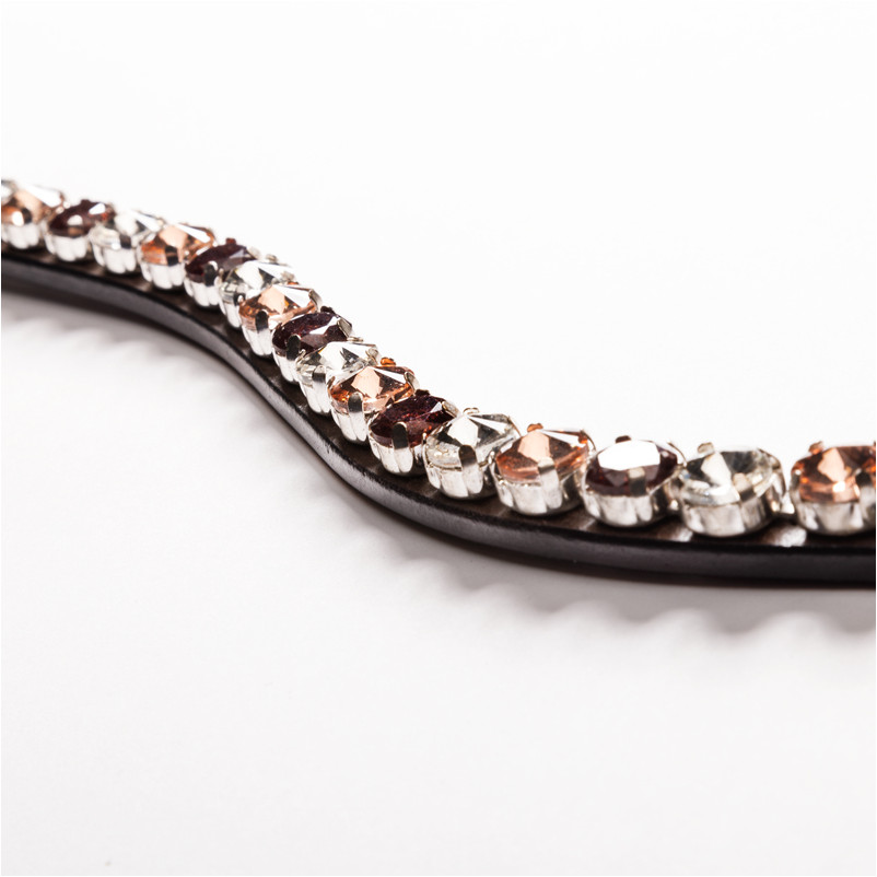 Stirnband BURGUNDY braun/bordeaux/rosé