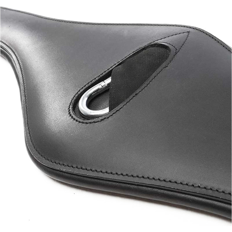 Ledersattelgurt geölt mit Elast SHAPE schwarz