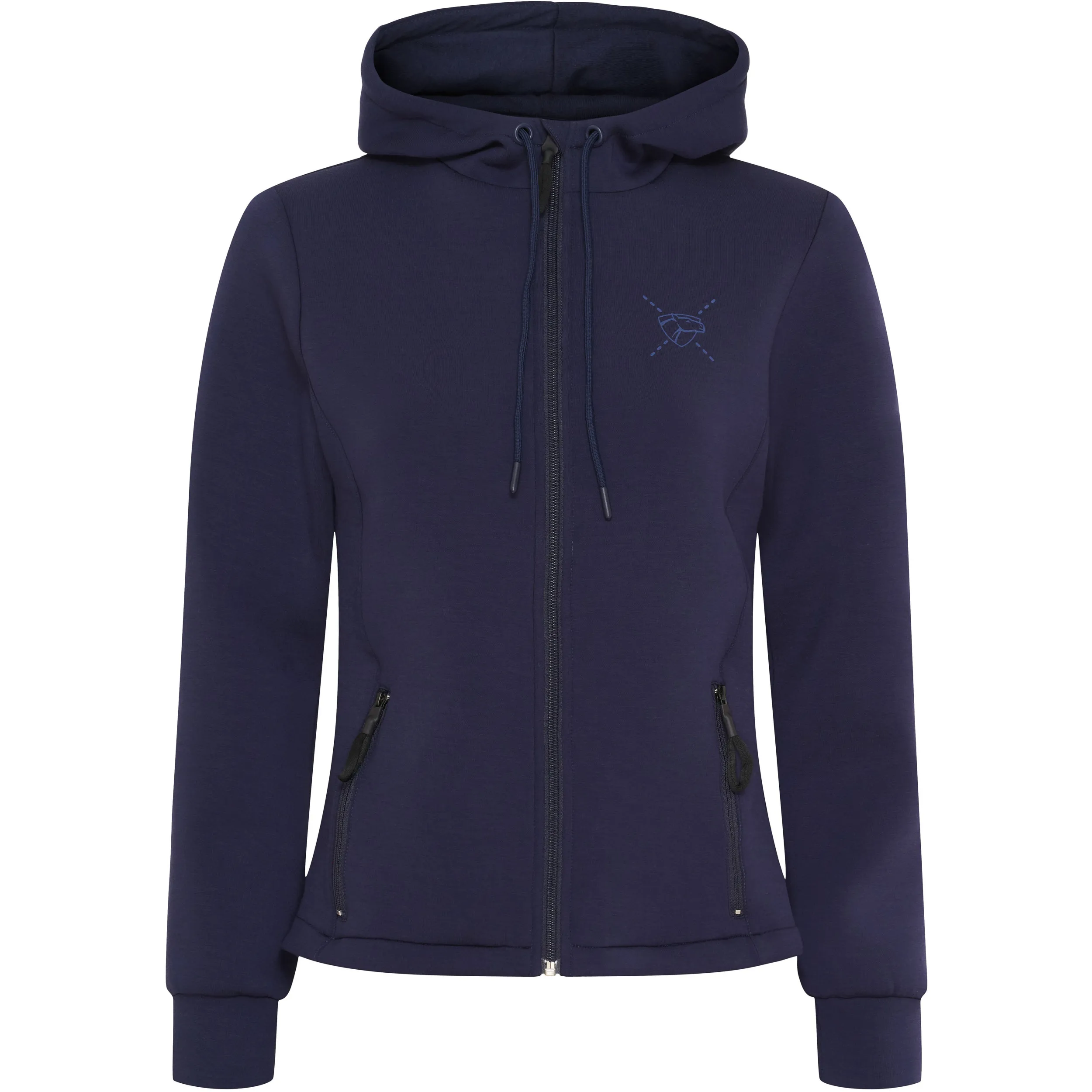 Damen Kapuzenjacke mit Reißverschluss VARIANA navy
