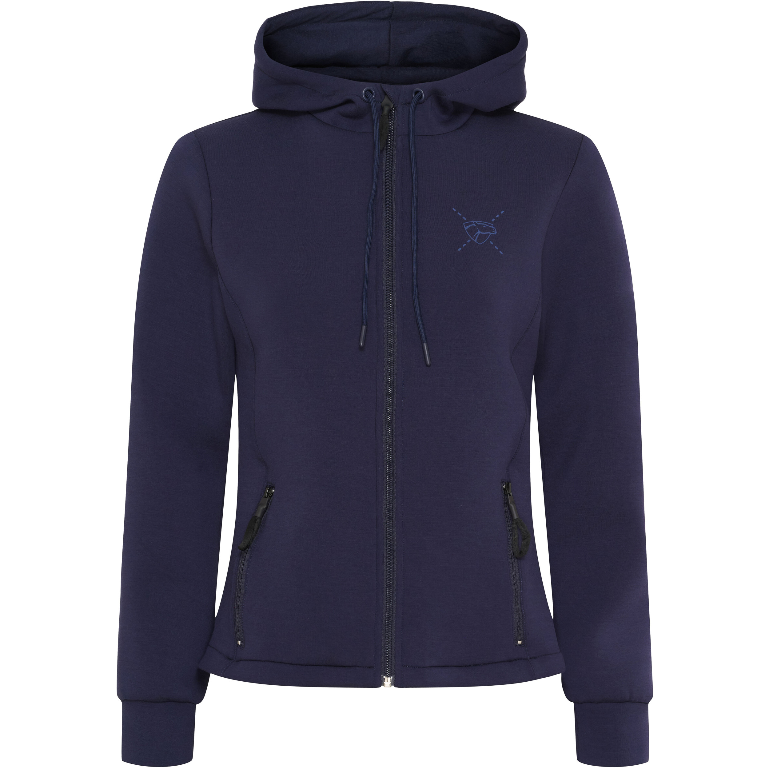 Damen Kapuzenjacke mit Reißverschluss VARIANA navy
