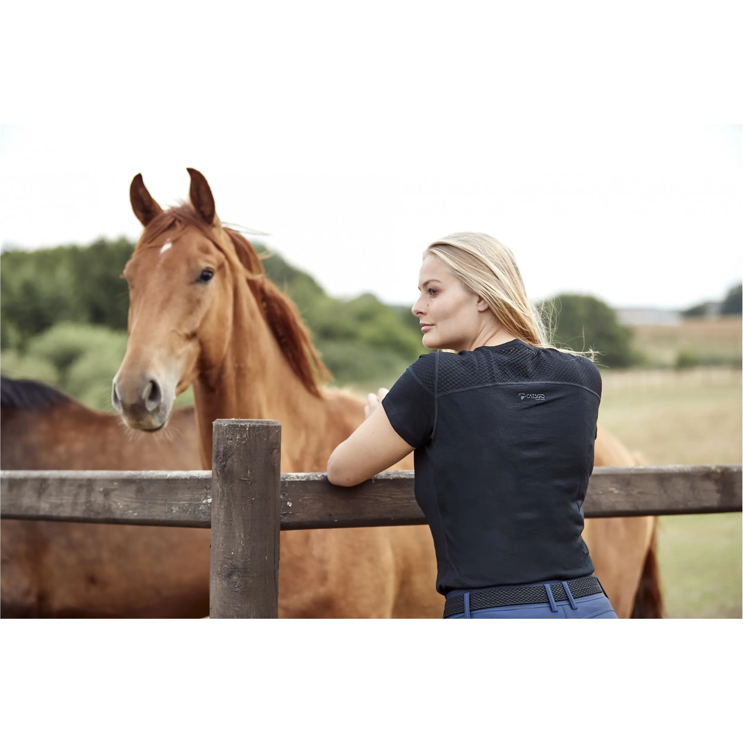 Damen T-Shirt MAY Merino schwarz