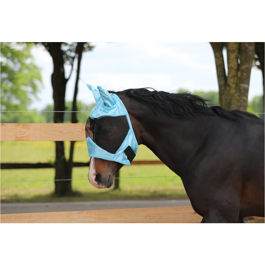 Fliegenmaske light BASICLINE helblau