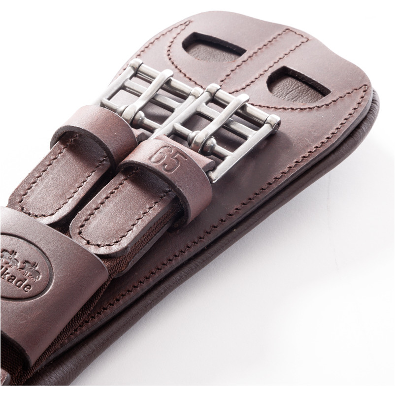 Lederkurzgurt geölt mit Elast JULIUS braun