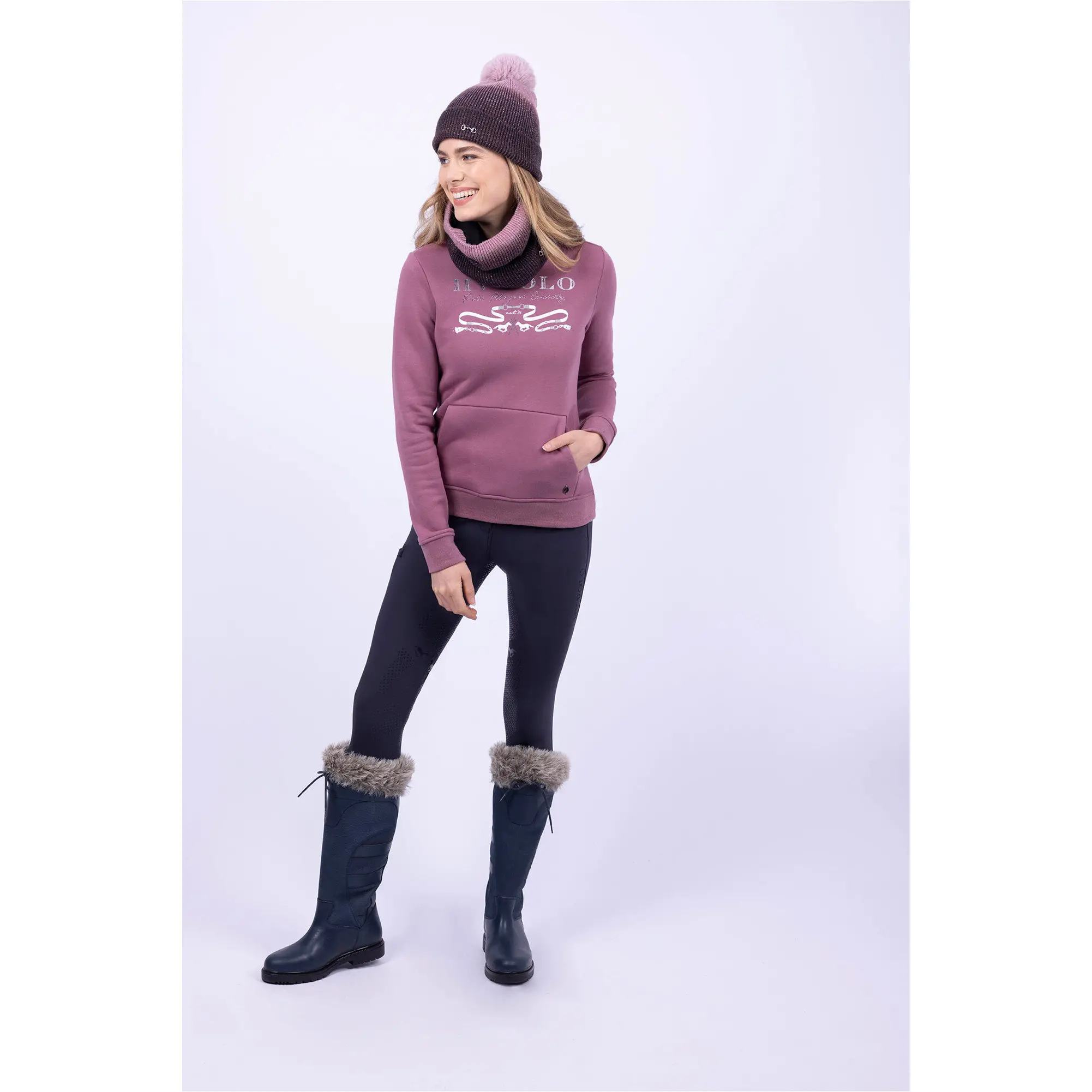 Damen Schlauchschal HVPYara mauve/mocca