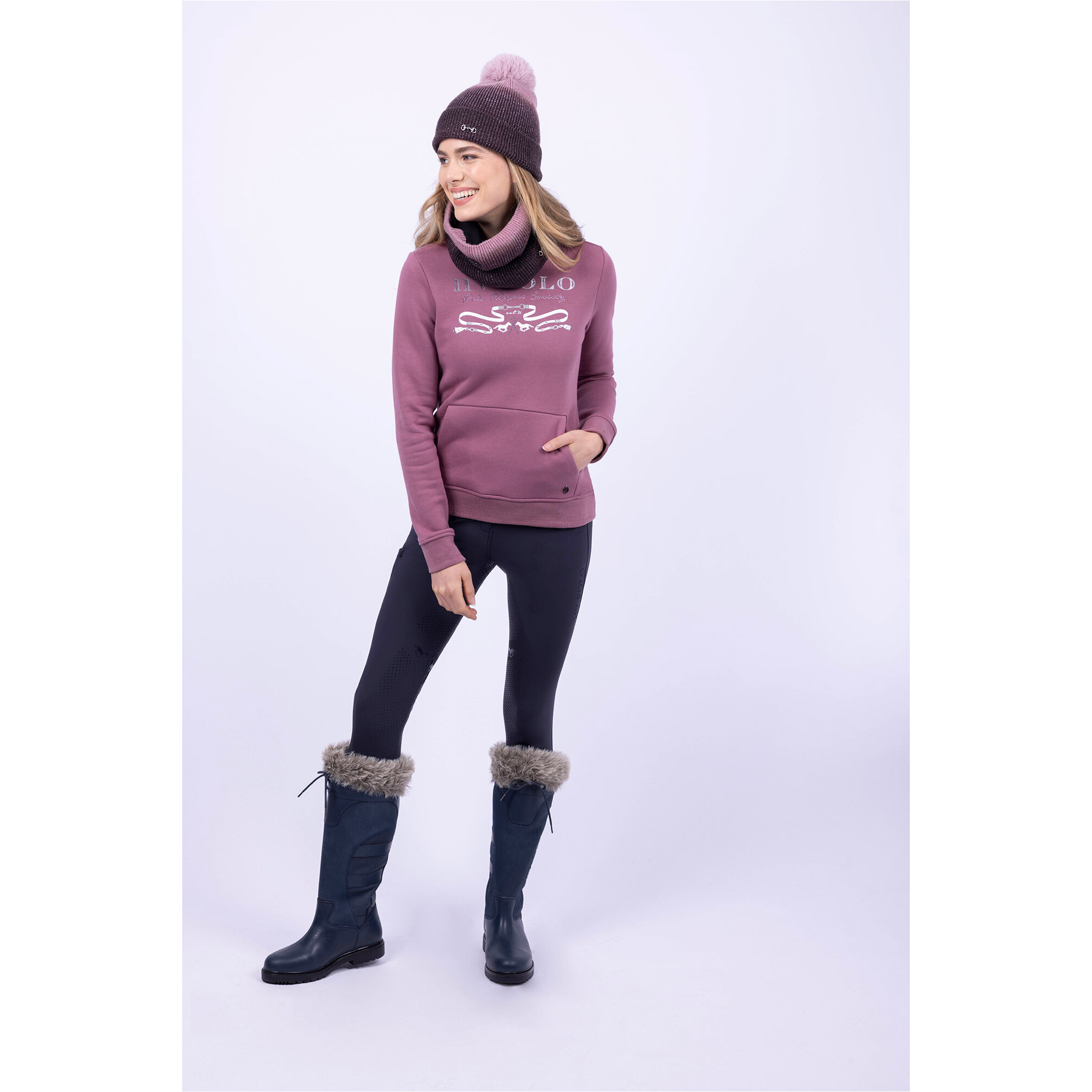 Damen Schlauchschal HVPYara mauve/mocca