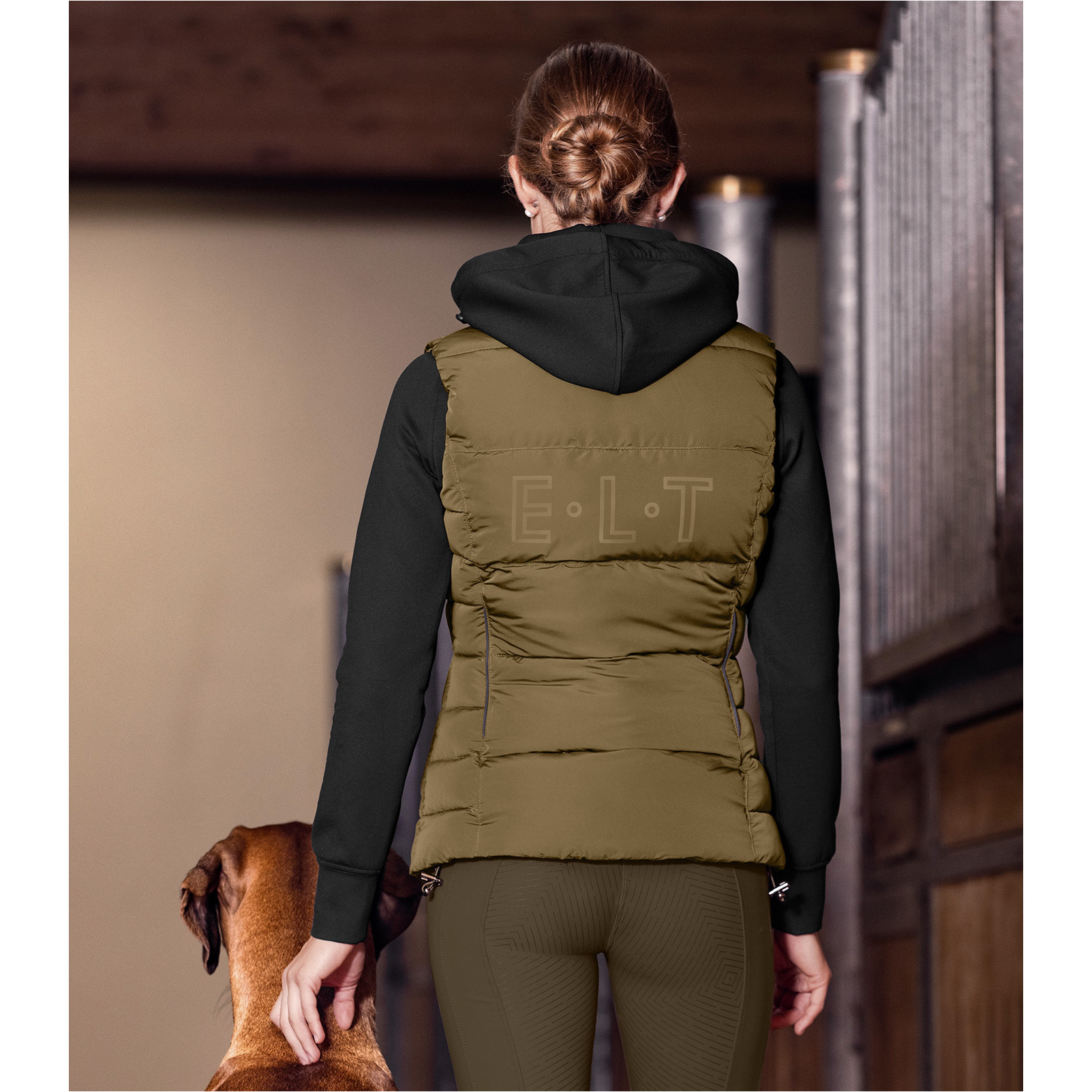 Damen Winter Lightweight Weste OXFORD khakigrün