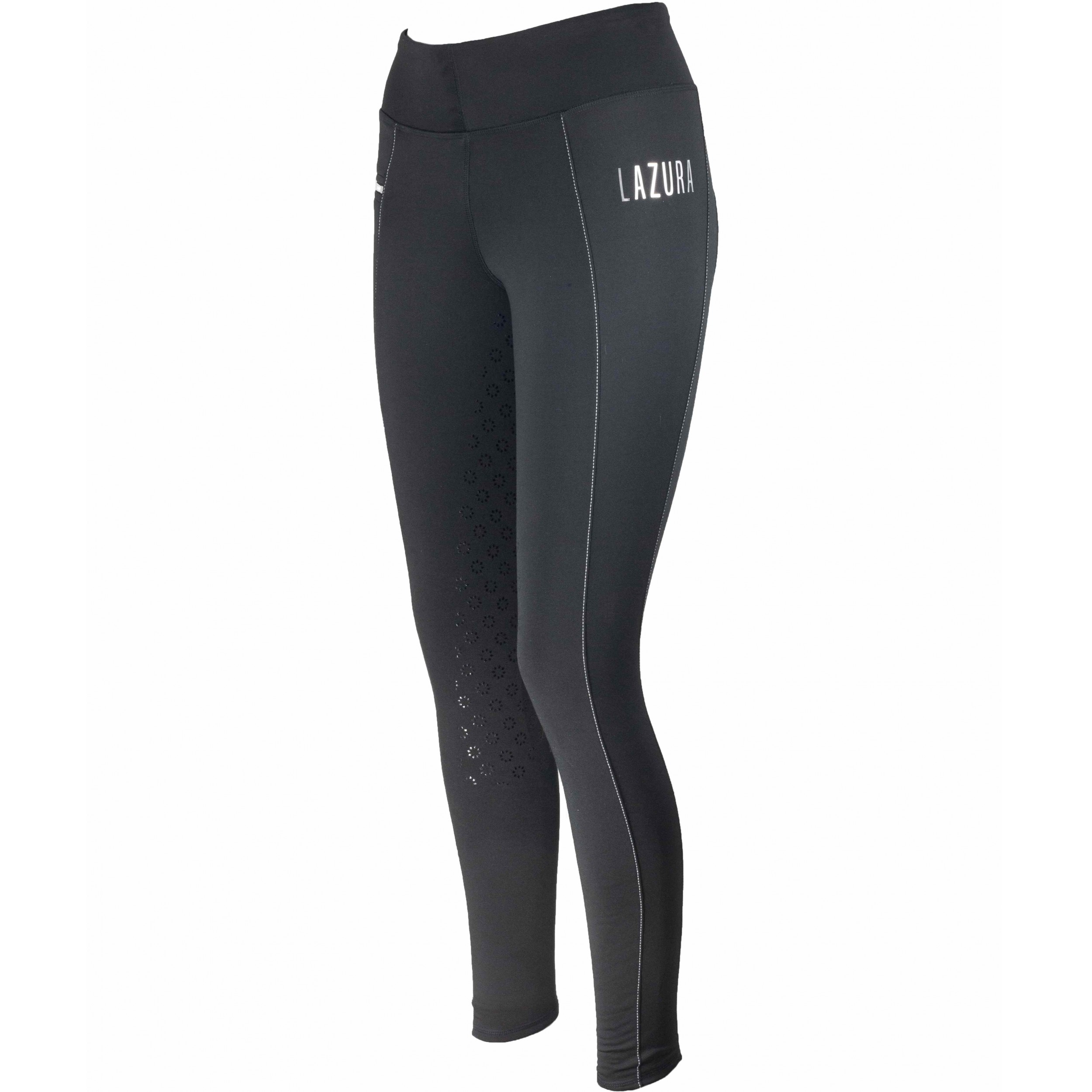 Winter Kinder Reitleggings Silikon Vollbesatz LISA schwarz Winter Kinder Reitleggings Silikon Vollbesatz LISA schwarz