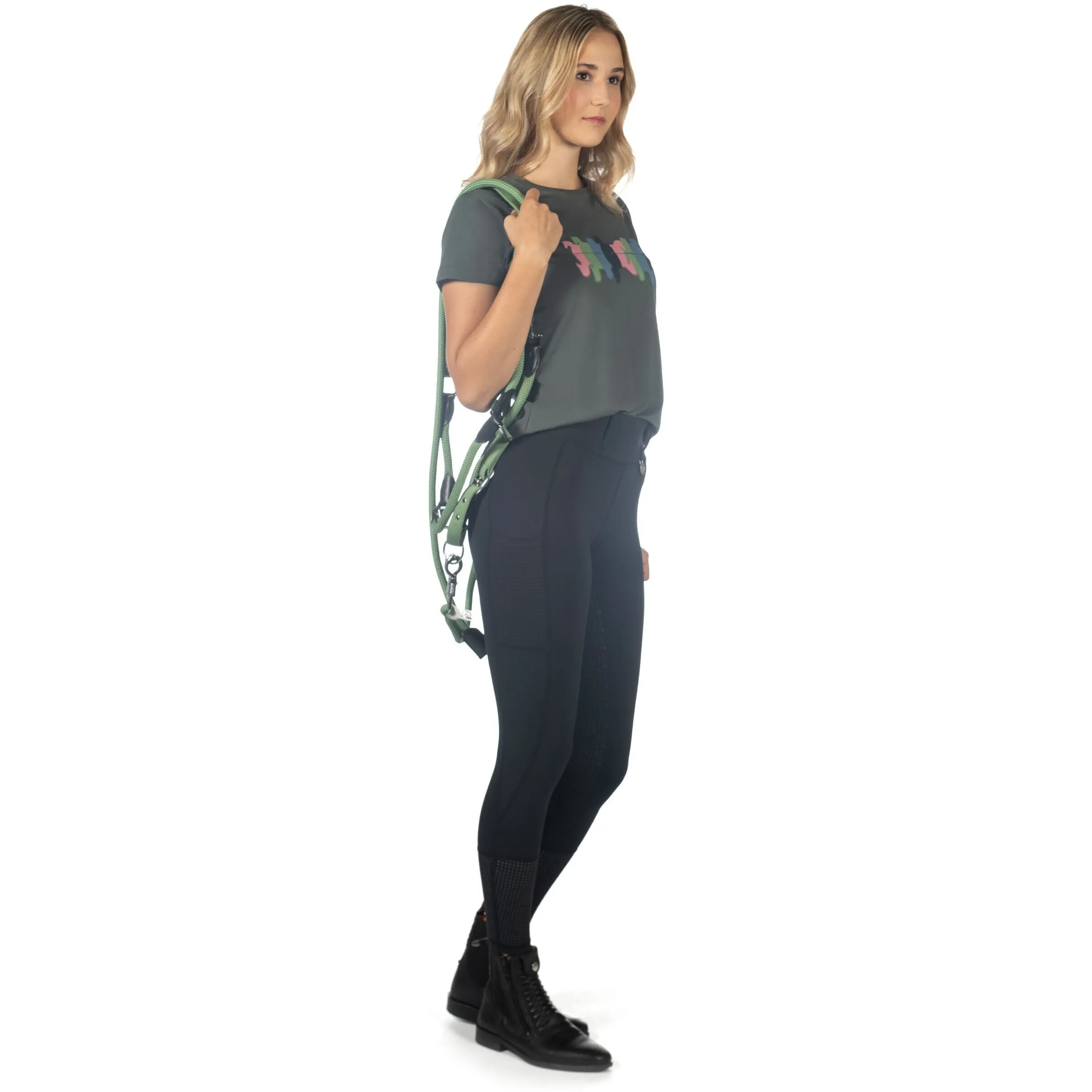 Damen T-Shirt MIRROR graugrün