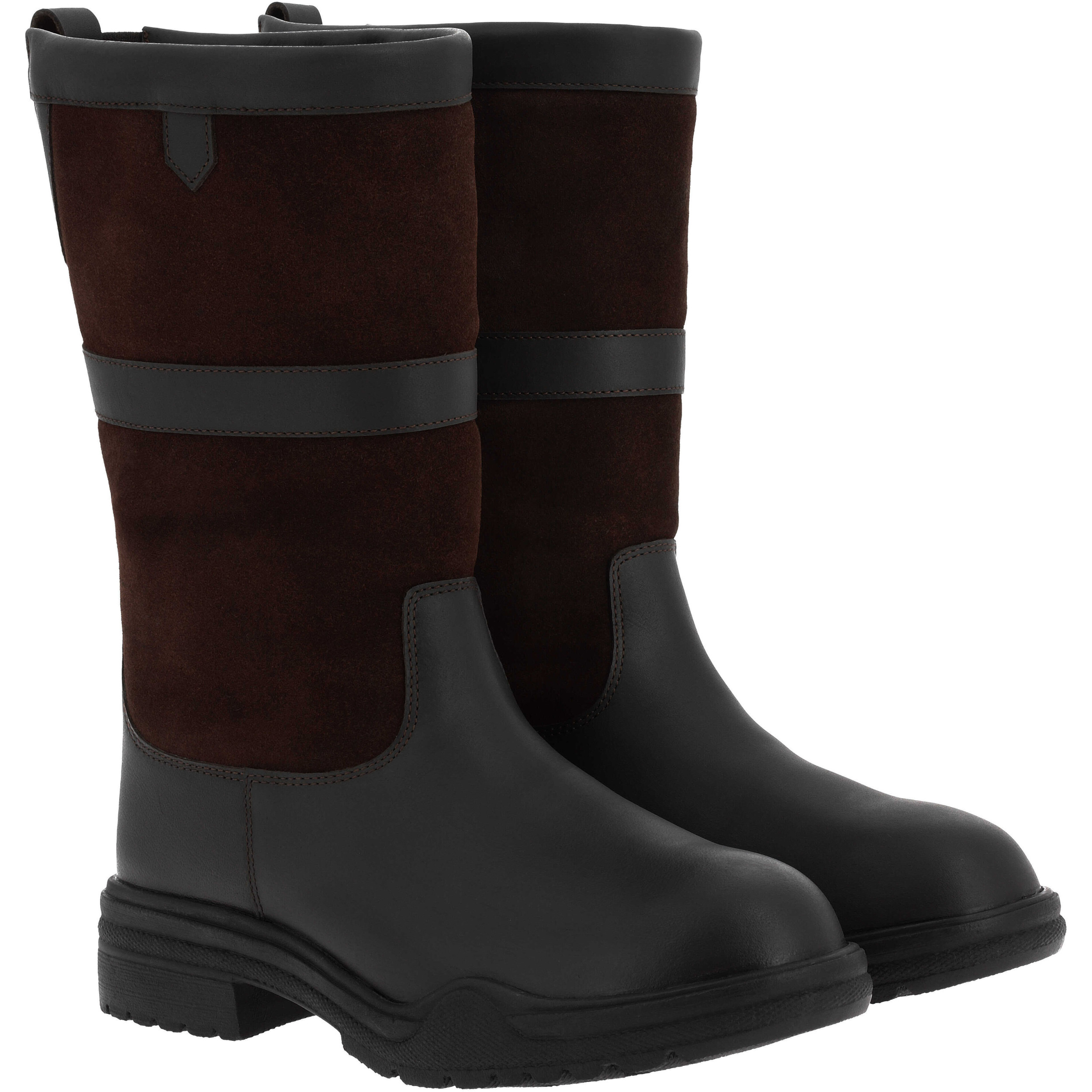 Damen Stiefeletten EK-COUNTRY Echtleder braun