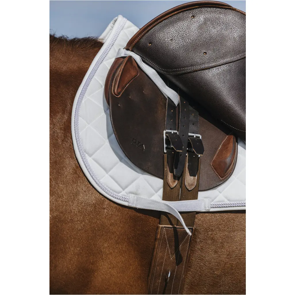 Schabracke VELOURS weiß Warmblut Vielseitigkeit Schabracke VELOURS weiß Warmblut Vielseitigkeit