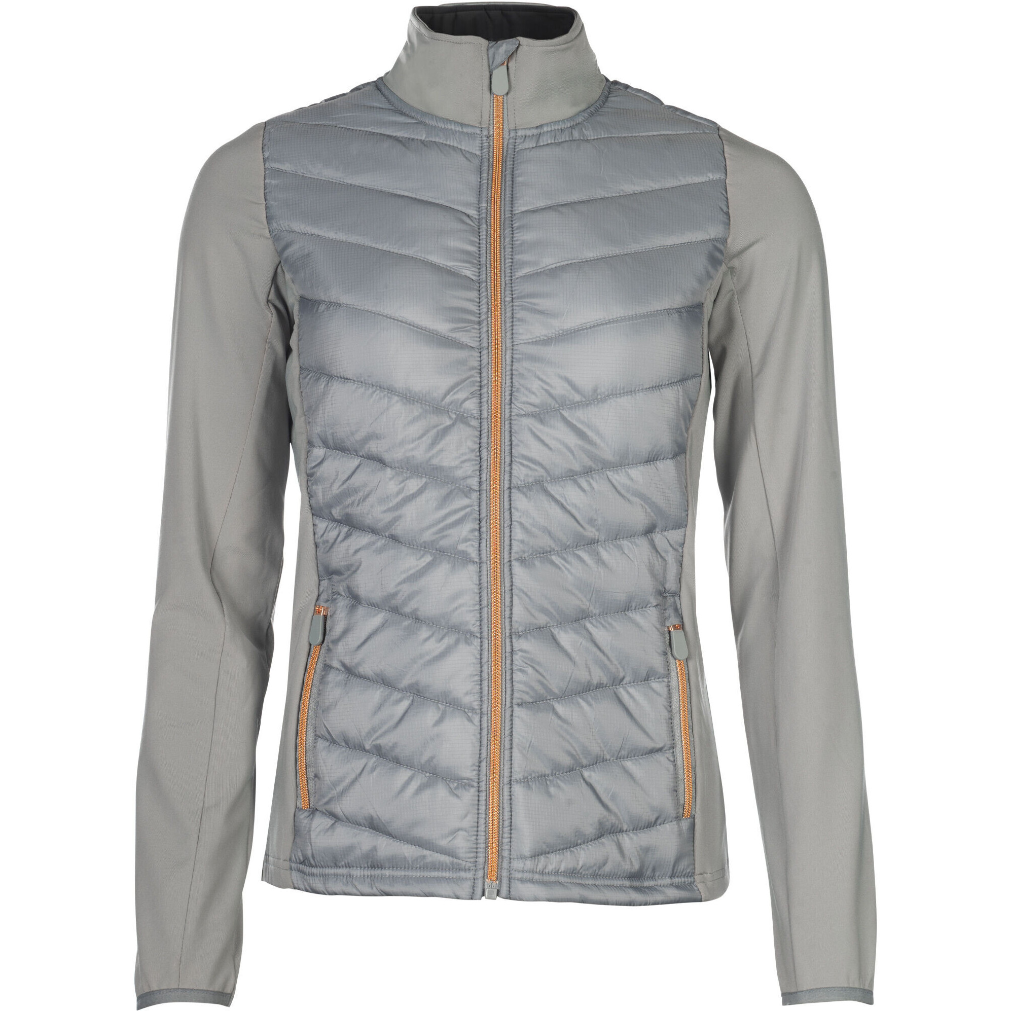 Kinder Jersey-/Nylonjacke PRAG STYLE grau/rosegold