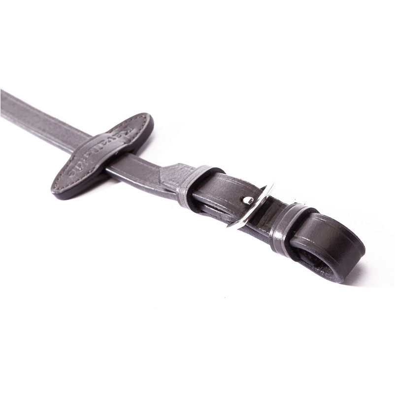 Gummierte Zügel 5 Stege braun 16mm