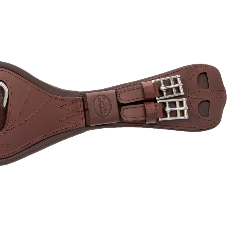 Lederkurzgurt geölt mit Elast JULIUS braun