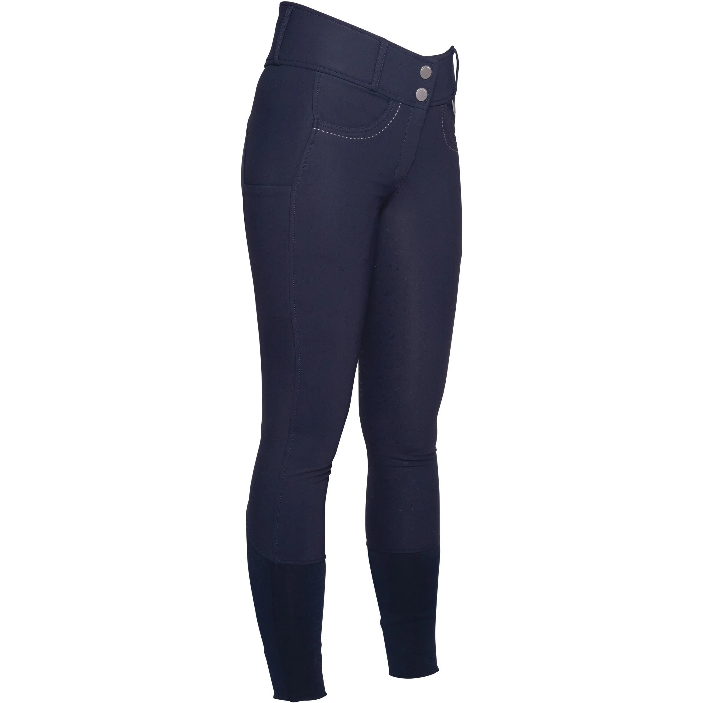 Damen Reithose Silikon Vollbesatz AREZZO dunkelblau