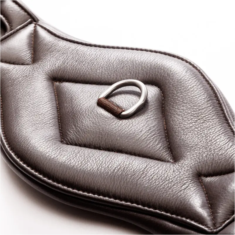 Lederkurzgurt ohne Elast COMFORT Softleder braun