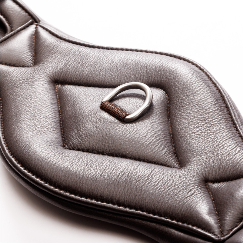 Lederkurzgurt ohne Elast COMFORT Softleder braun