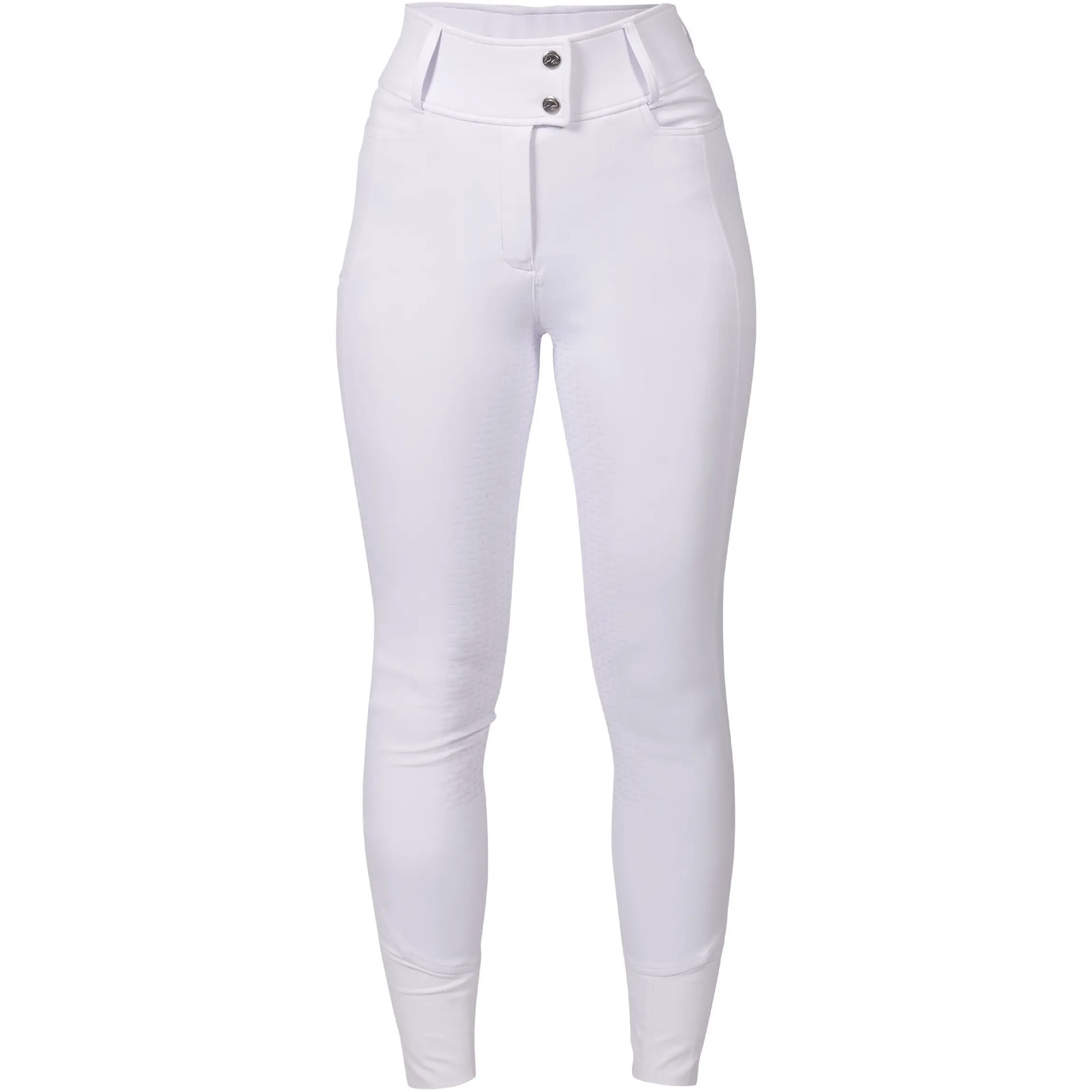 Damen Reithose Silikon Vollbesatz AMY weiß