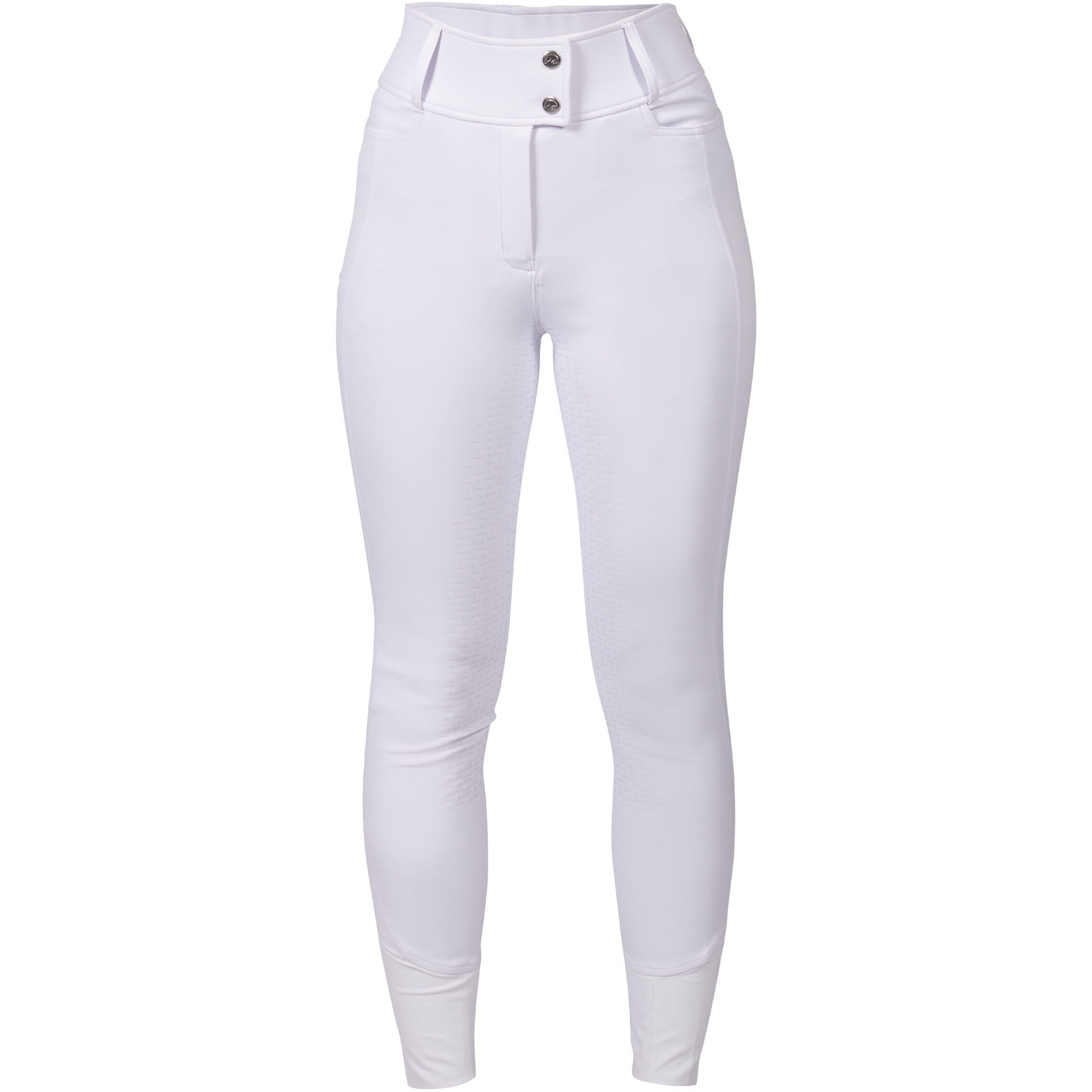 Damen Reithose Silikon Vollbesatz AMY weiß