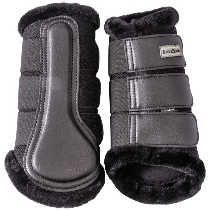 Gamaschen mit Kunstfell ANATOMIC MESH schwarz