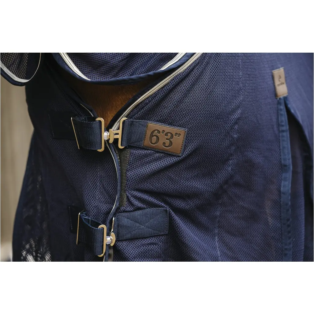 Regen- und Fliegendecke mit Halsteil 420D marineblau