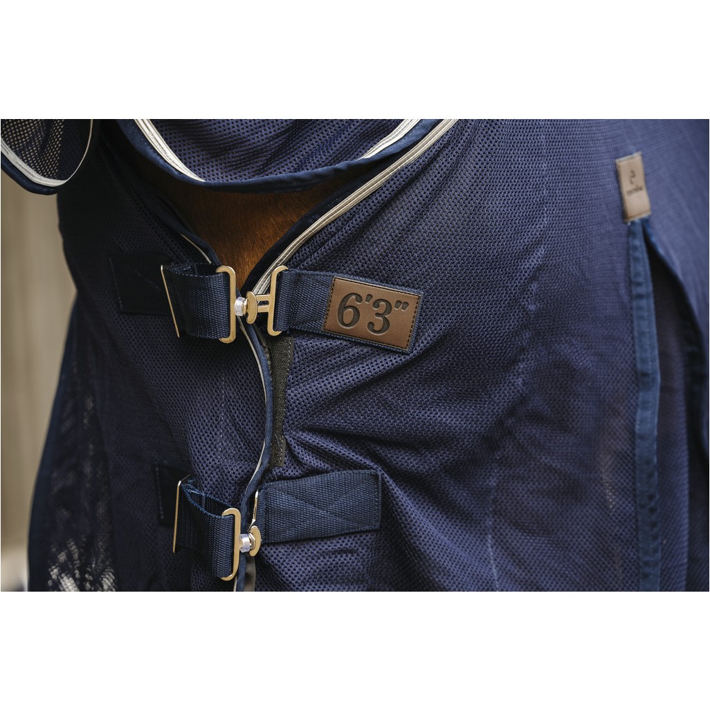 Regen- und Fliegendecke mit Halsteil 420D marineblau