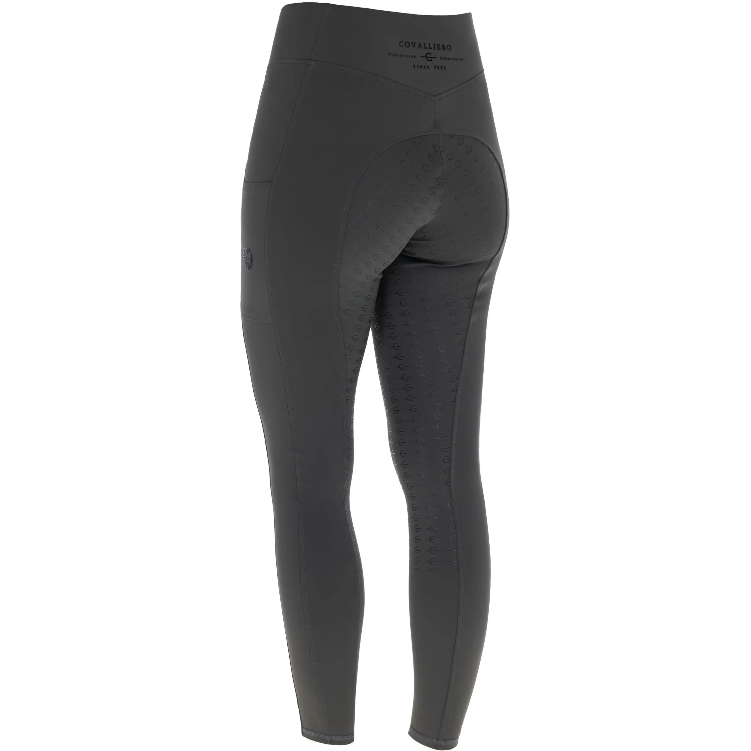 Damen Reitleggings Silikon Vollbesatz ANNIVERSARY graphite