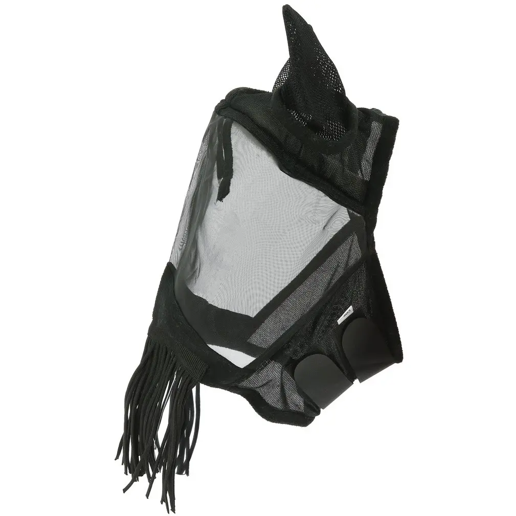Fliegenmaske mit Fransen FRANGES schwarz