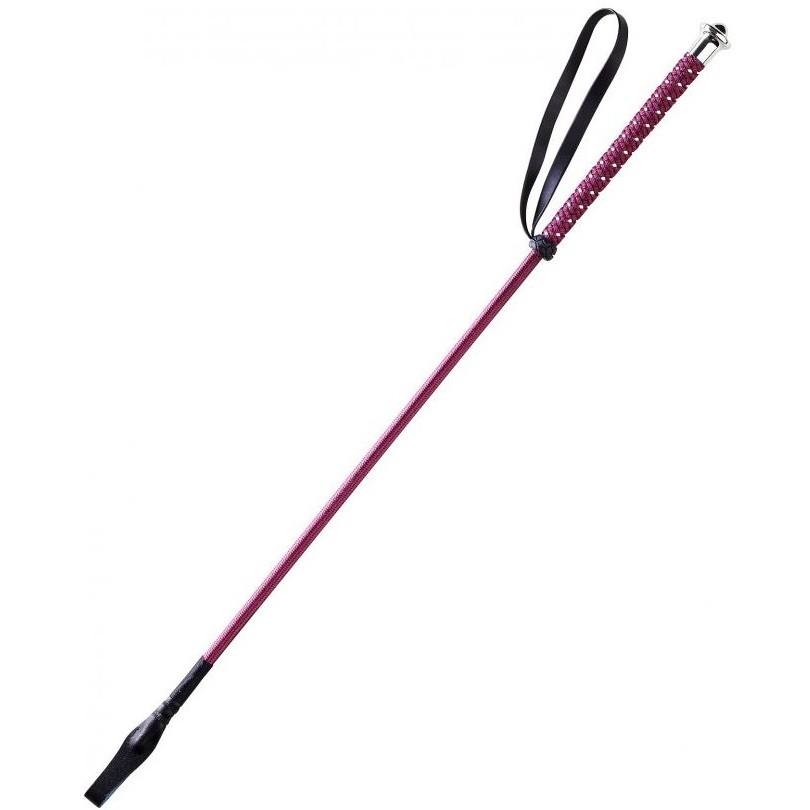Reitgerte PÜNKTCHEN bordeauxrot 65cm