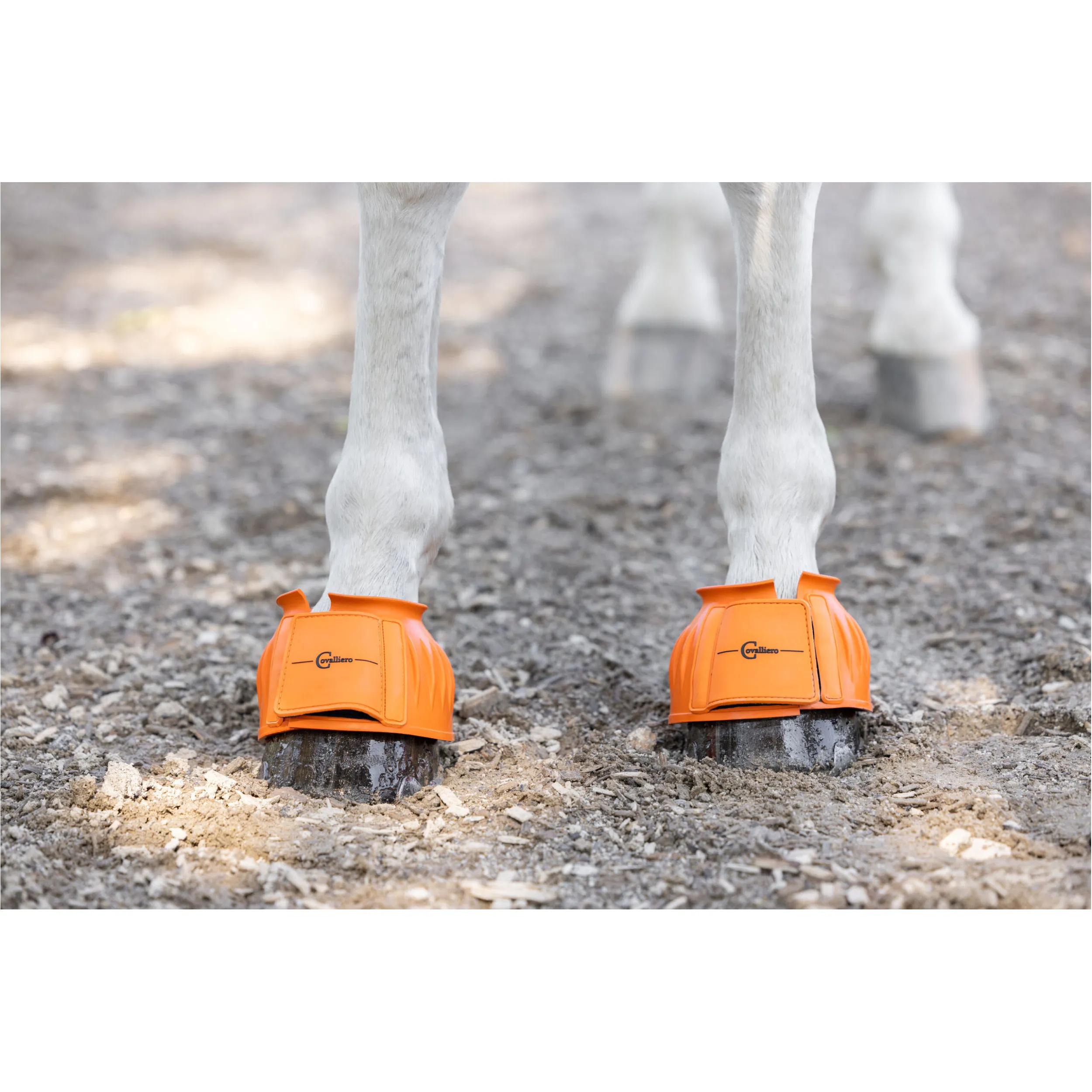 Hufglocken Gummi mit Klettverschluss orange