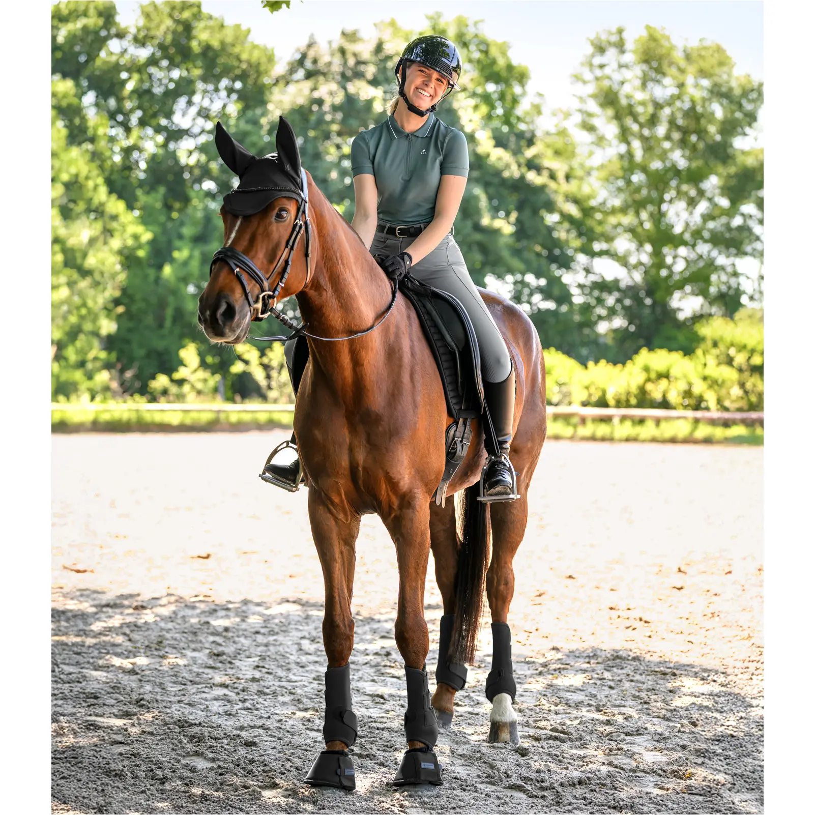 Fliegenohren PERFORMANCE schwarz Warmblut