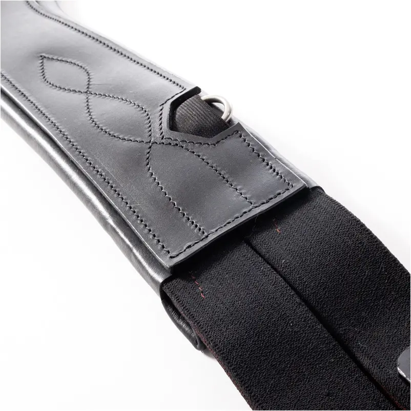 Ledersattelgurt geölt mit Elast ATLAS schwarz