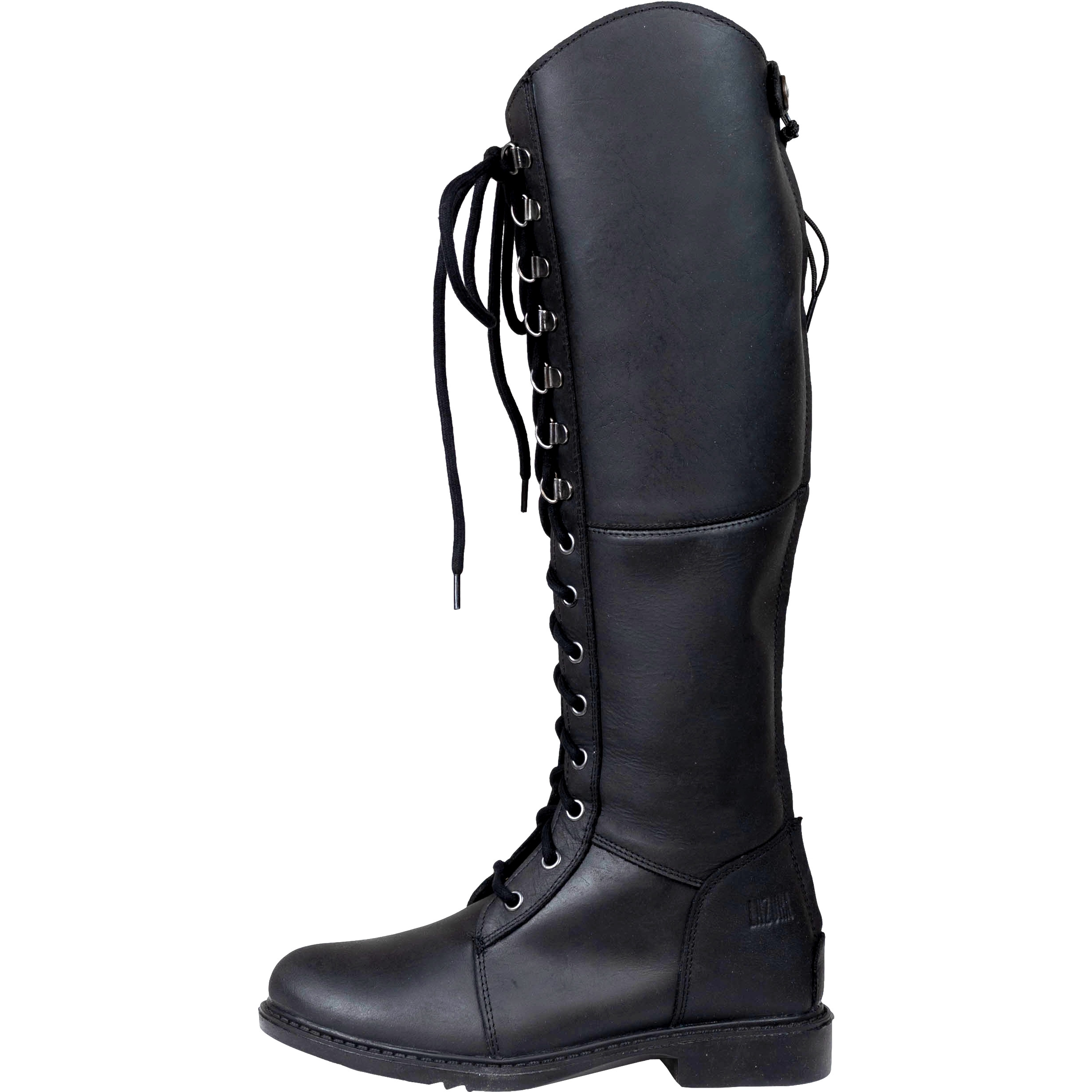 Winter Damen Reitstiefel PERTH Echtleder schwarz