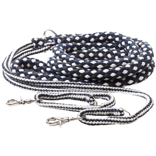 Longierhilfe SOFT grau/marine/weiß