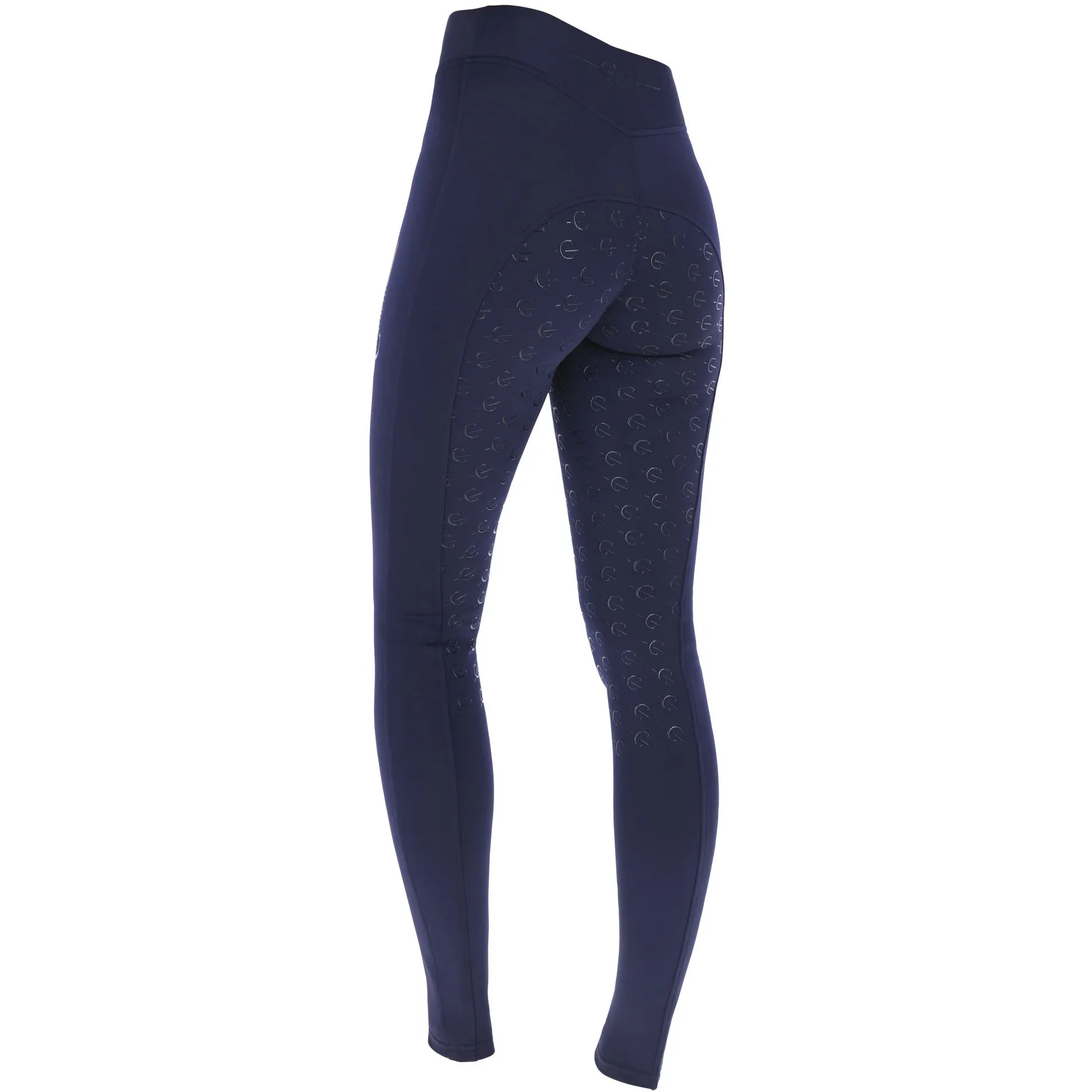 Kinder Reitleggings Silikon Vollbesatz CLASSIC STAR navy