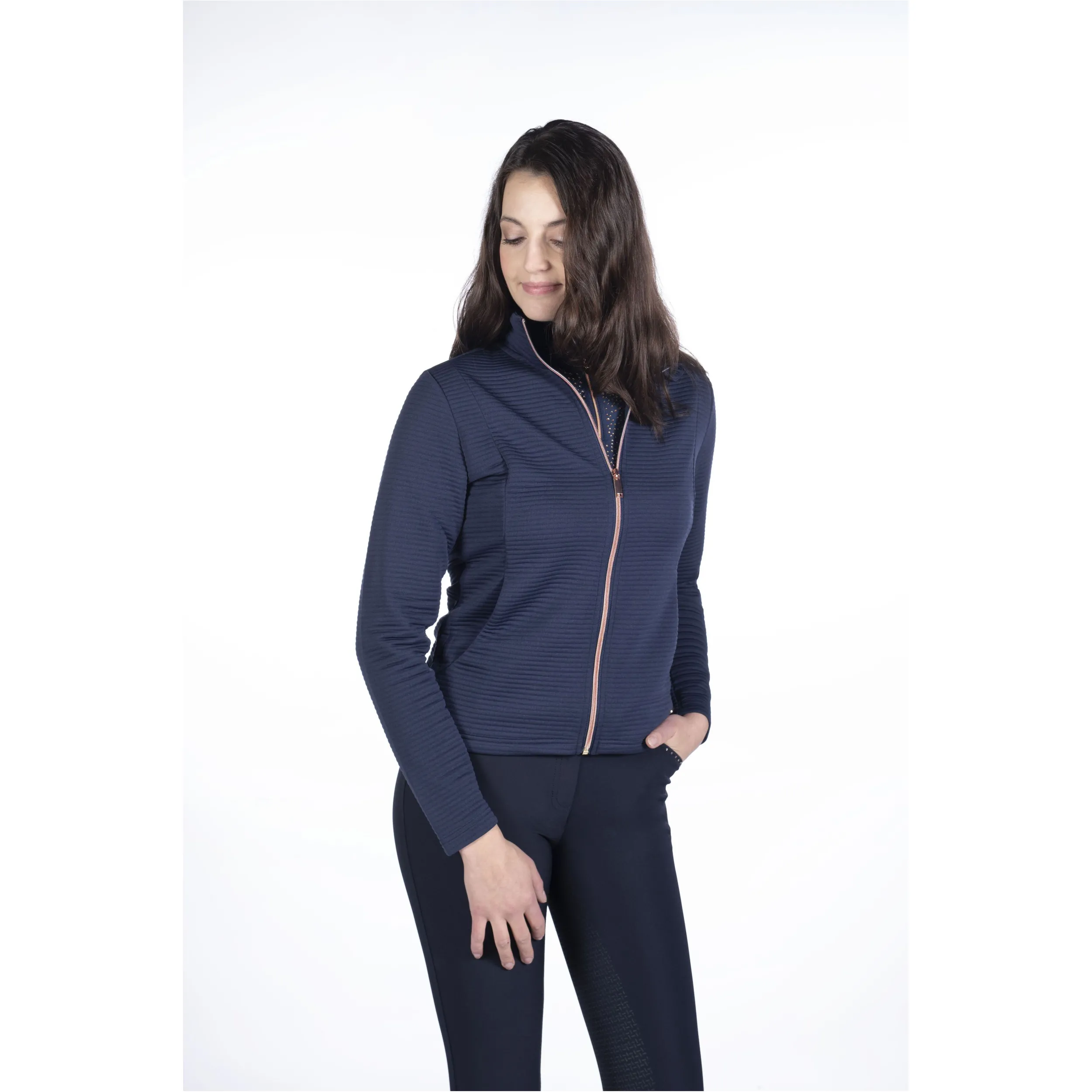 Damen Sweatjacke YVONNE dunkelblau