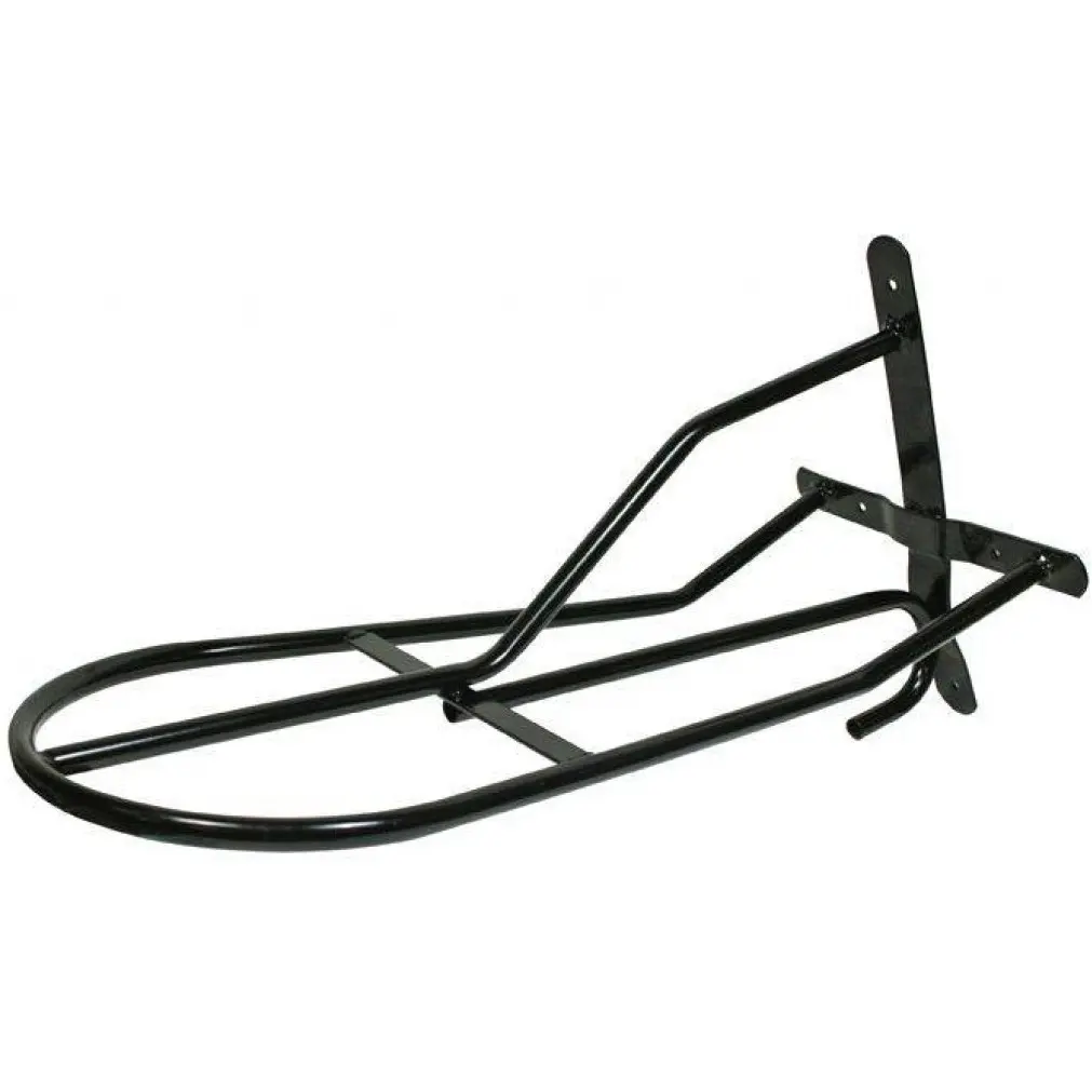 Sattelhalter aus Metall Wandmontage schwarz