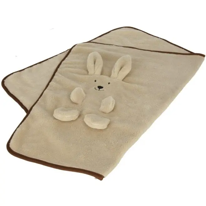 Welpendecke HÄSCHEN beige 72x51cm