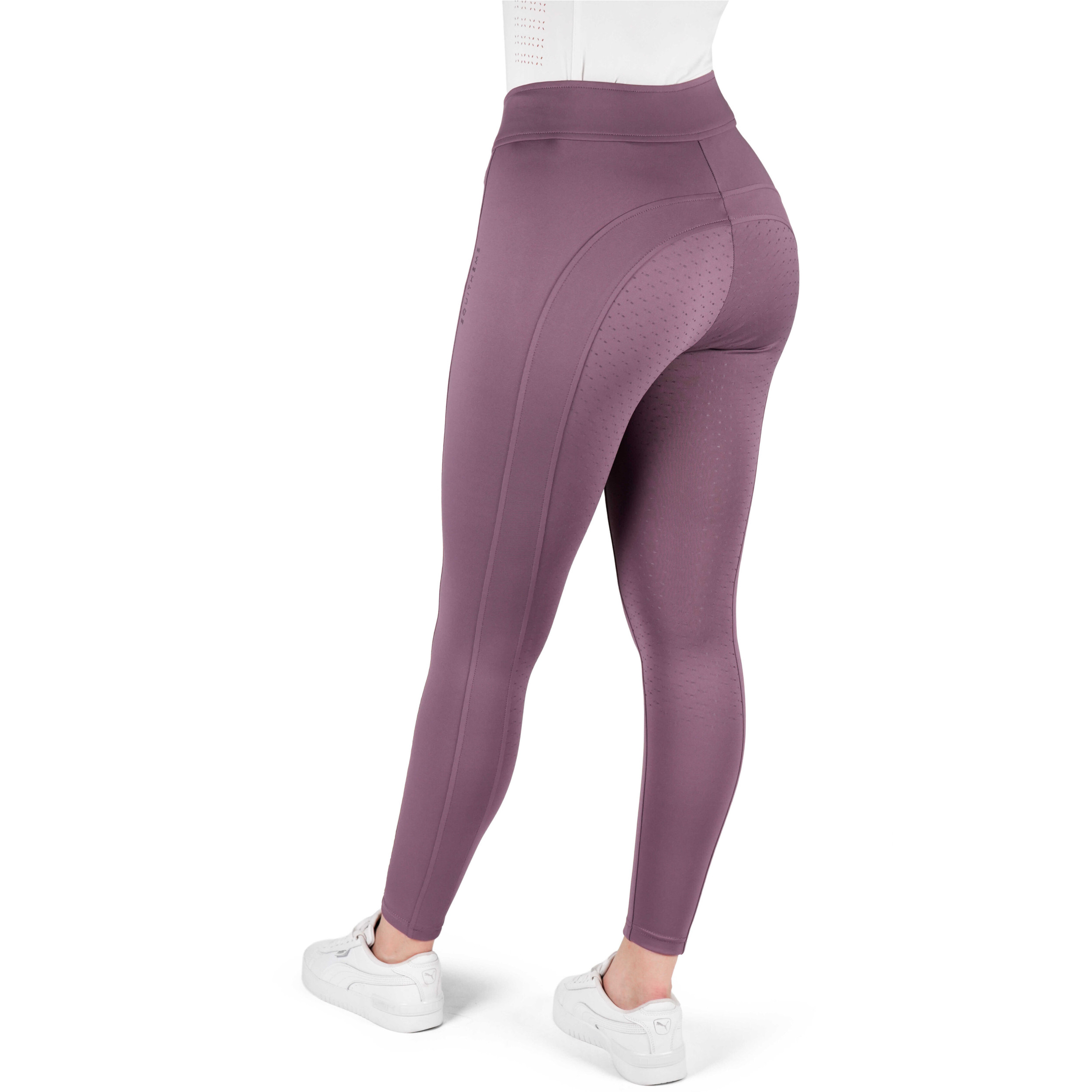 Damen Reitleggings Silikon Vollbesatz EK-BIRDY violett