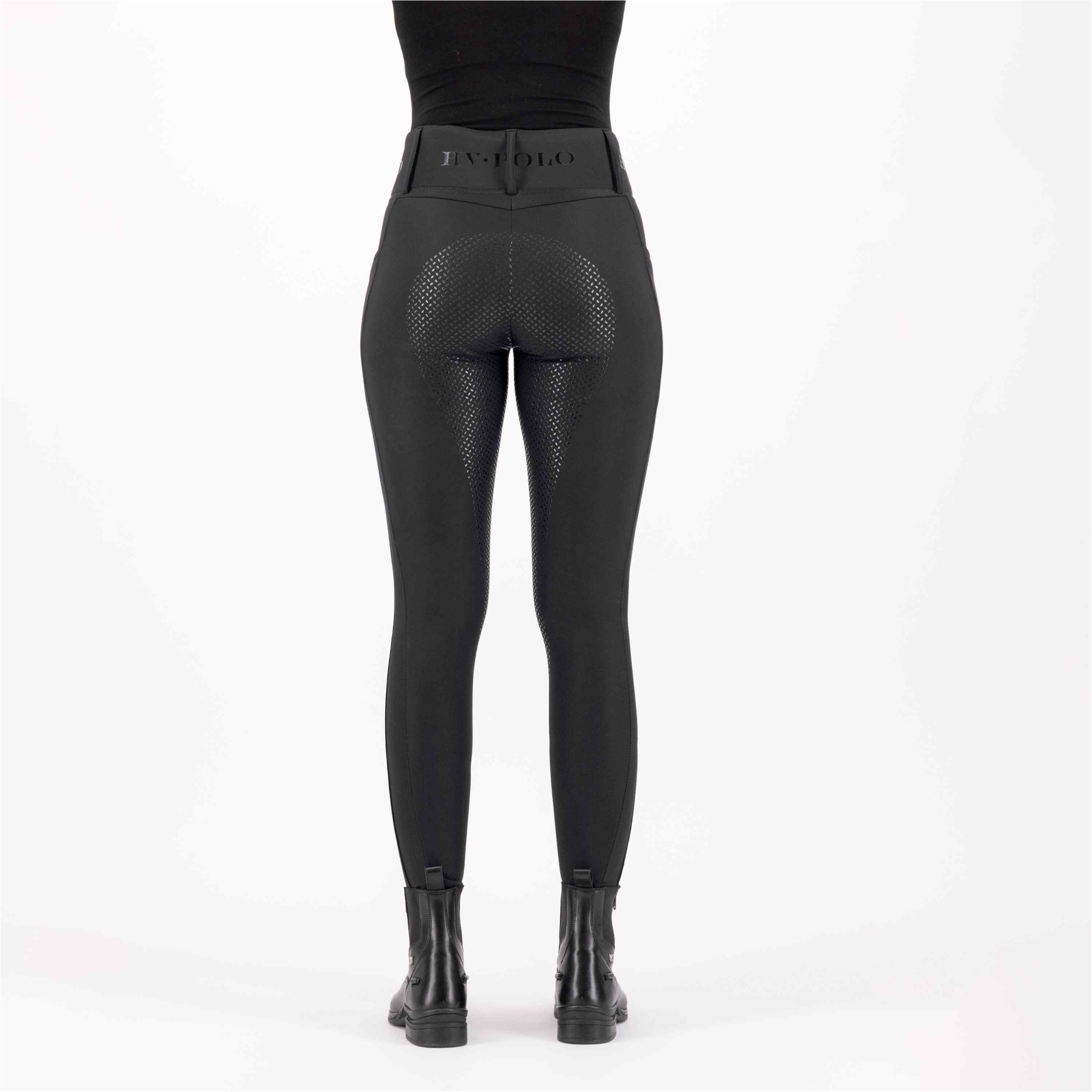 Kinder Reitleggings HVPFavourite FullGrip schwarz