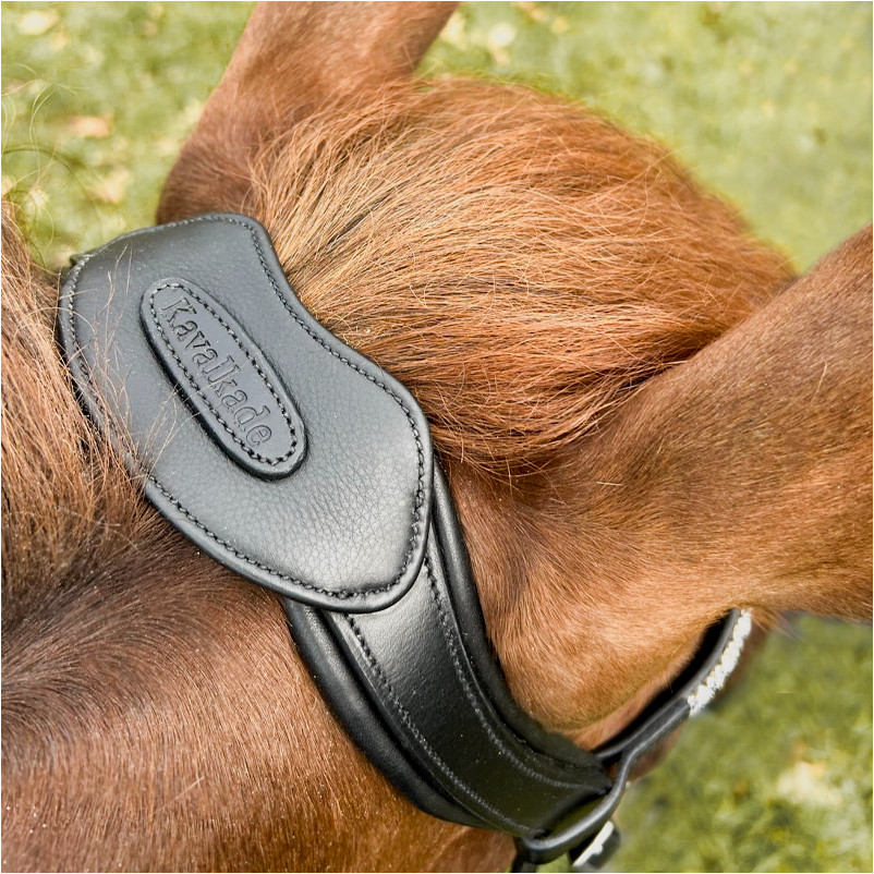 Genickstück offen mit Brücke MALOU schwarz