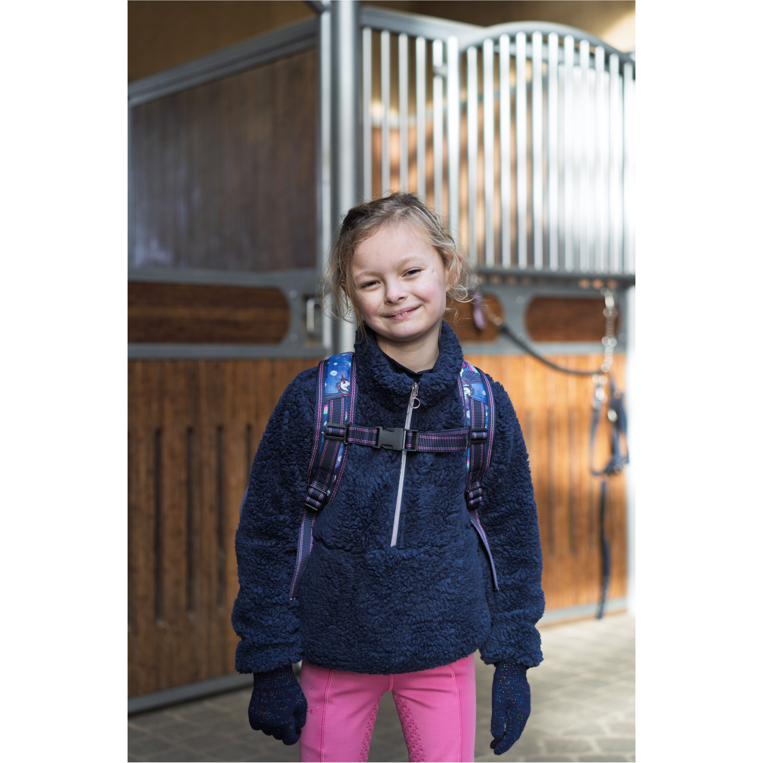 Kinder Rucksack mit Helmtasche KLARA dutch blue Kinder Rucksack mit Helmtasche KLARA dutch blue