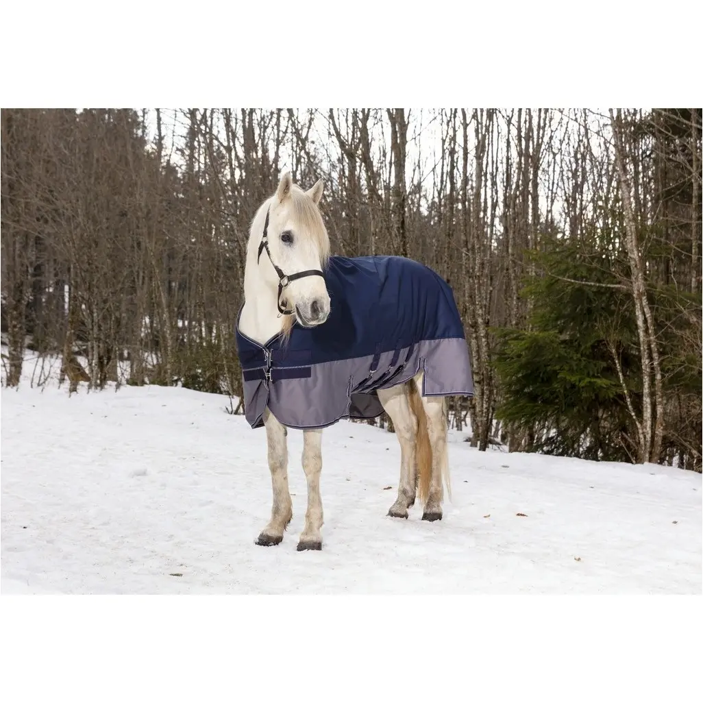 Winterdecke 300g Füllung 600D TYREX marineblau/grau