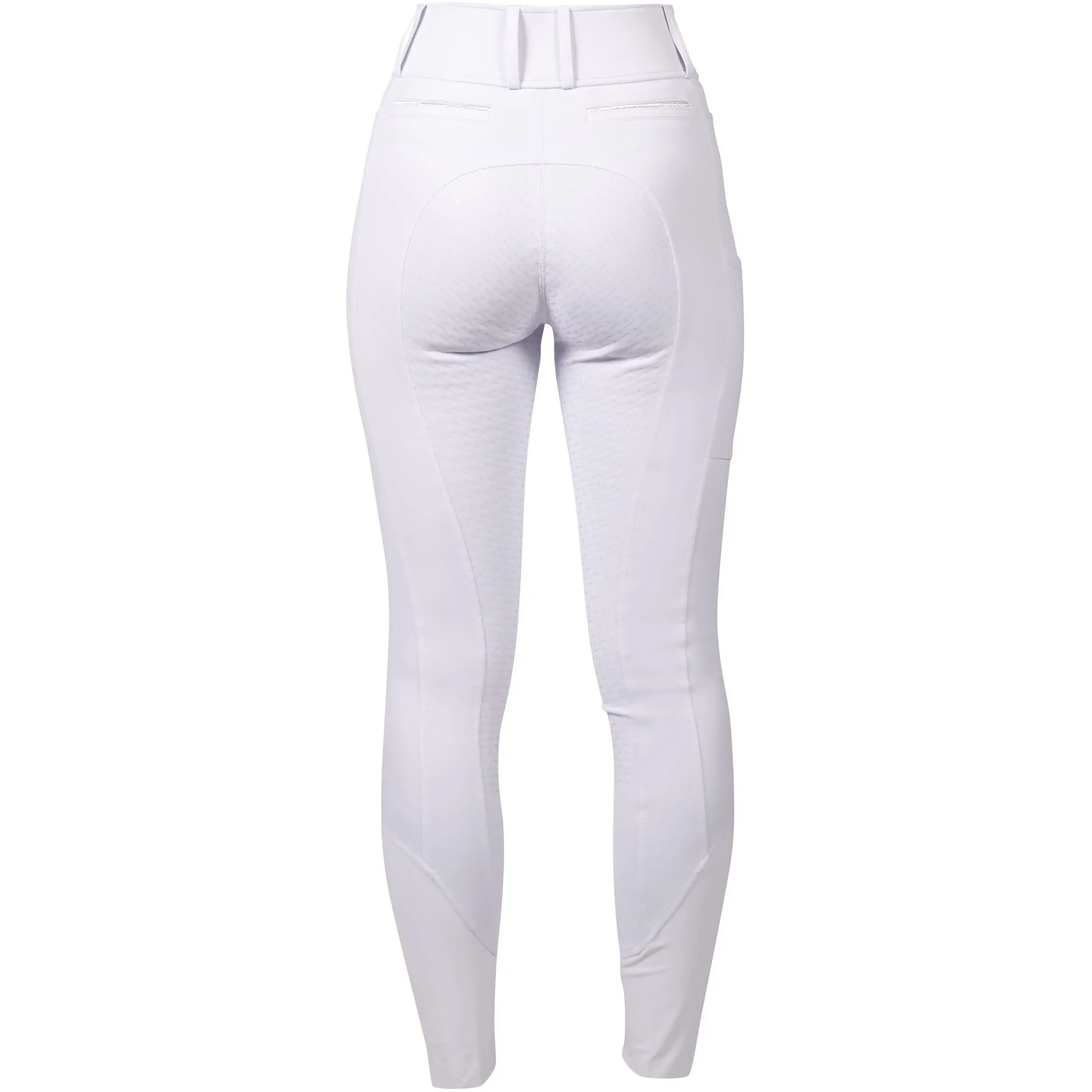 Damen Reithose Silikon Vollbesatz AMY weiß