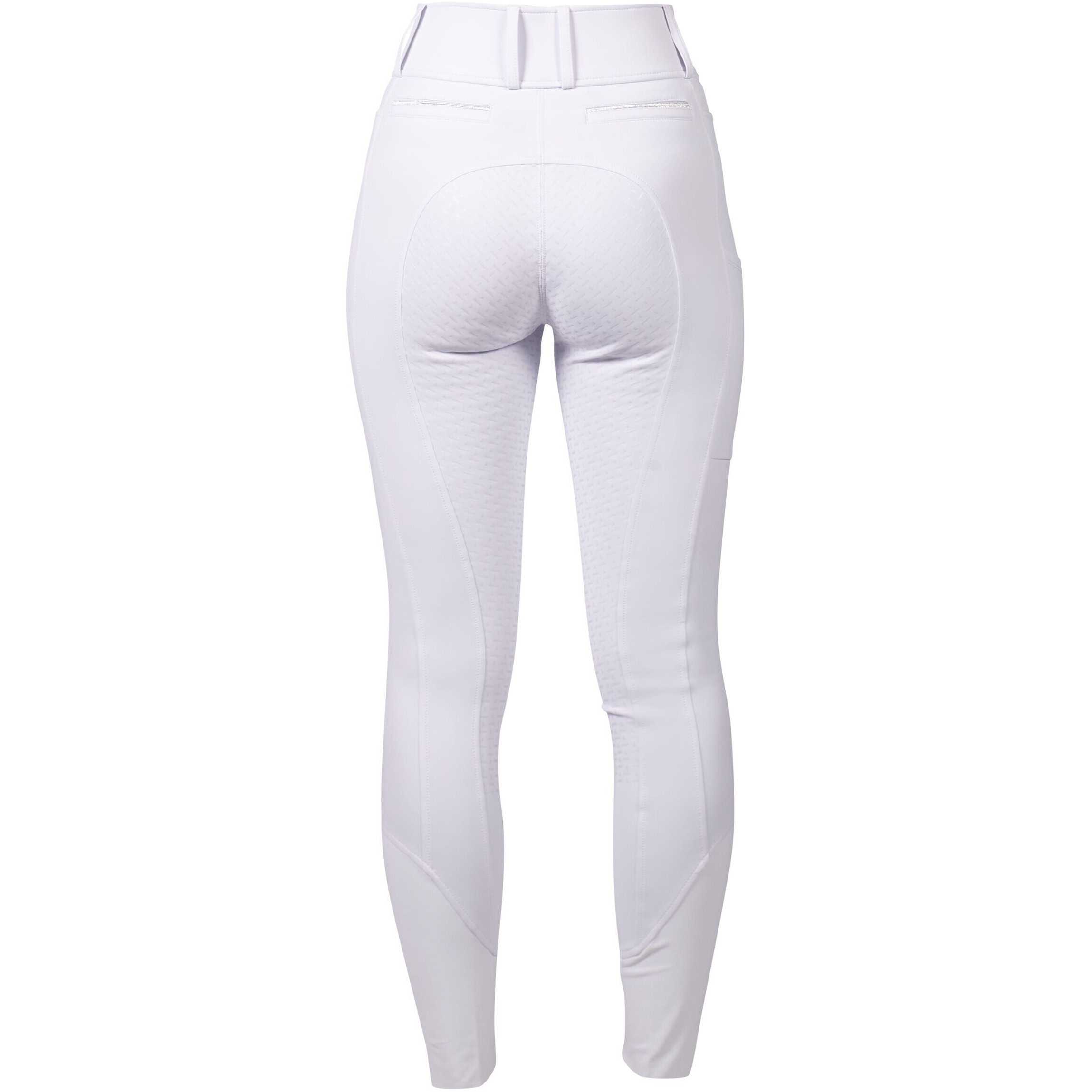 Damen Reithose Silikon Vollbesatz AMY weiß