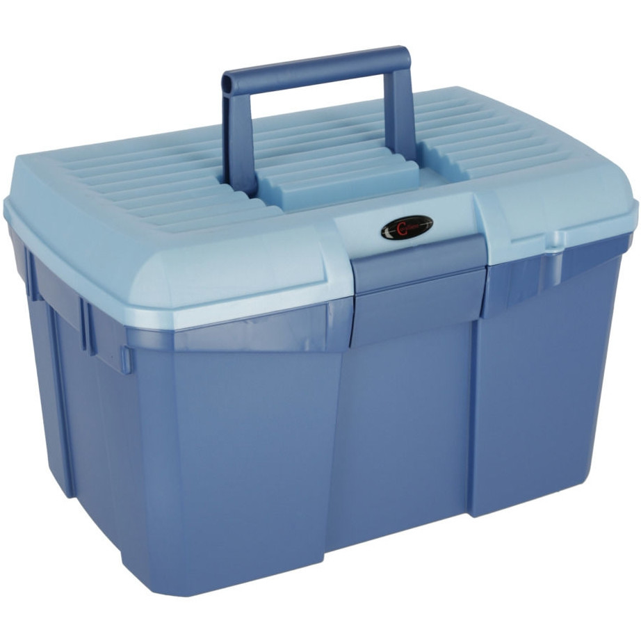 Putzbox mit herausnehmbaren Einsatz SIENA marine/hellblau